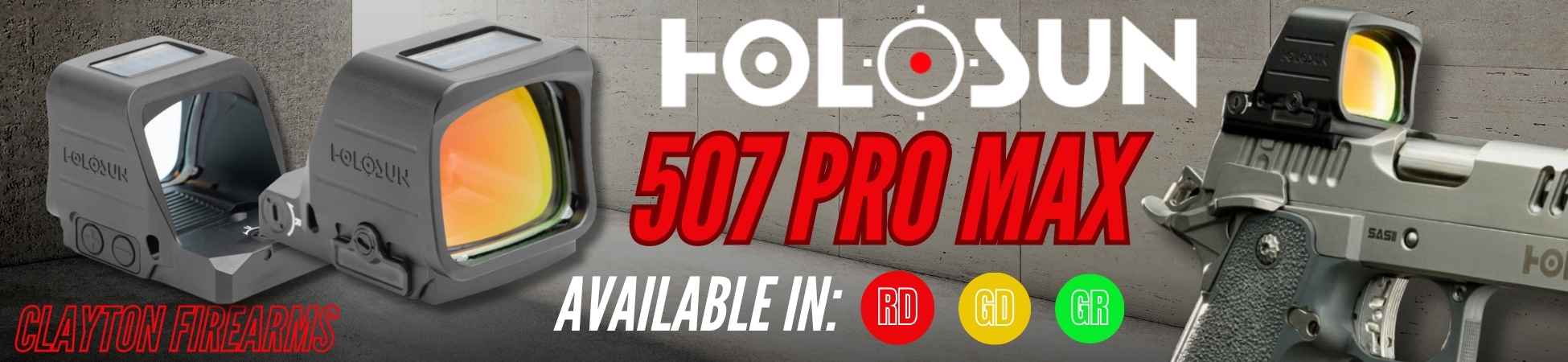 Holosun New 507 Pro Max Banner