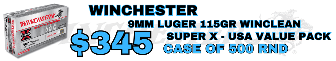 Winchester 9MM luger 115gr Winclean